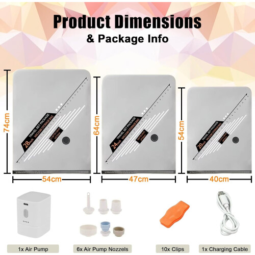 10 Vacuum Storage Bags with Wireless Pump Clothes 1