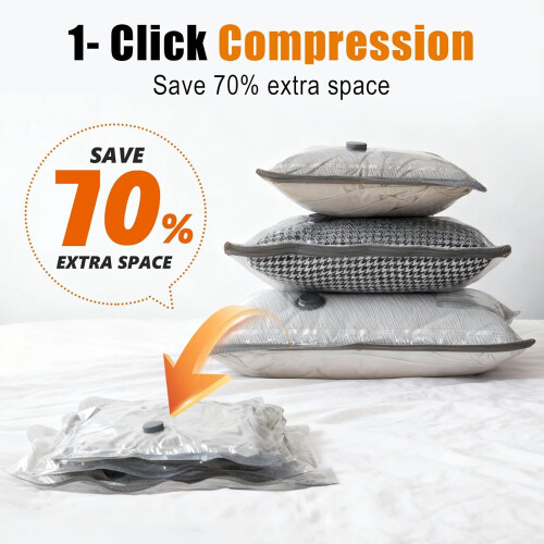10 Vacuum Storage Bags with Wireless Pump Clothes 2