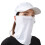 Sunscreen Breathable Face Scarf Sunshade Sweat Absorbing-White 1