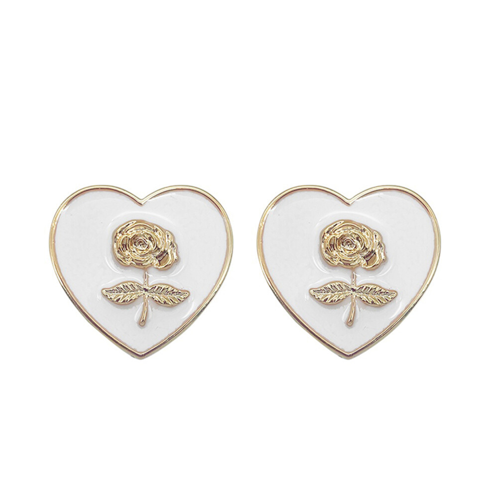 Delicate Flower Themed Headphone Headband- Love Heart White 7751001414008