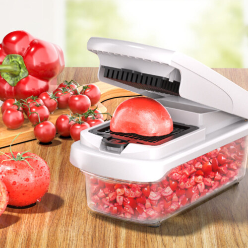 SlicePro - Multifunctional Vegetable Chopper & Slicer with Container, Dicer & Shredder 1