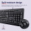 Trust Taro Wired Keyboard and Mouse Set QWERTY UK Layout, Black 4
