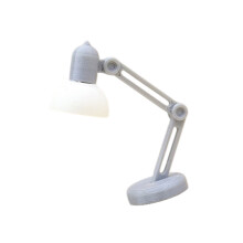 Miniatuur Simulatie Bureaulamp Model Figuur Voor Speelgoed-Grijs