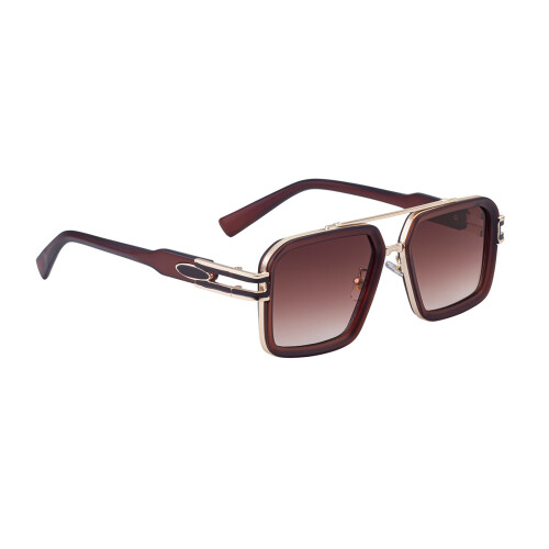 Fashionable Square Sunglasses Comfortable Design Double Beams-3
