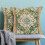 Fodere per cuscini Boho in lino verde stile persiano 18x18 cm, set da 2 2