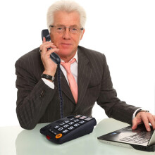 Big Button and Picture Landline Phones for Elderly Corded Landline Telephone With Adjustable Volume Loud for Hard of Hearing Speed Dialing Dement