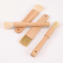 Dww-4pcs/Set Kitchen Oil Brushes Basting Brushes with Wooden Handle Grill Pastry Brush Baking Tools for Butter Honey Sauce for Kitchen Bakeware