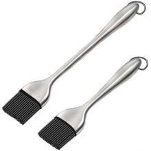 Ng Brush And Pastry Brush-set Of 2 Silic Brush, Kit Ng Brush - 12.6 Inch 8.4inch - Compatible with Bbq Meat,grill,cakes And Pa
