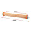 Beech Wood Rolling Pin for Kitchen Use with Adjustable Thickness and Scale 2