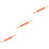 Rolling Pin Silicone Dough Rolling Pin for Baking 3Pcs with Wood Handle in Orange 2