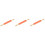 Rolling Pin Silicone Dough Rolling Pin for Baking 3Pcs with Wood Handle in Orange 3