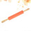 Rolling Pin Silicone Dough Rolling Pin for Baking 3Pcs with Wood Handle in Orange 4