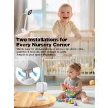 NUOTUN Baby Monitor with Camera and Night Vision Portable HD Baby Cam