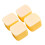 4pcs Effective Food Storage Boxes Having Tight Lids-Yellow 1000 1