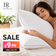 (Firm Deluxe Pillows 50x75cm) Pack of 2 Pillows Standard UK Made-Extra Soft Washable & Breathable