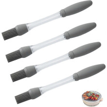 Cooking Brush, 4 Pieces Silicone Cooking Brush, Silicone Baking Brush, Kitchen Spice Brush, Pastry Brush, Grill Brush, for Grilling, Pastry