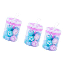 Pakket met kleine gumcollectie met klein thema en rubberen