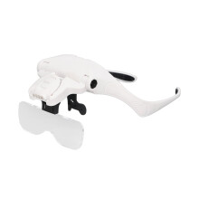 Kopfband-Lupe, 4 LEDs, 5 Linsen, 3,5