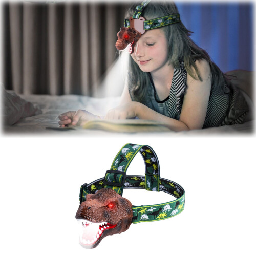 Dinosaurhodelykt for barn, oppladbar LED, 150 g 1