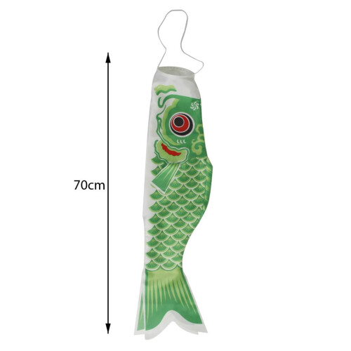 Japanischer Windsackkarpfen Segelfisch grün 70 cm 2