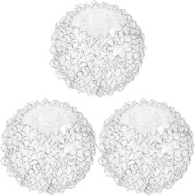 3Pcs Decorative Globe Glass Lampshades for Ceiling and Hanging Lamps