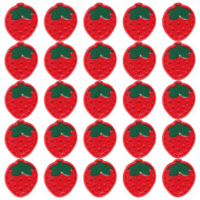 25Pièces Boutons Mini Fraise Pour Couture Bébé, Résine