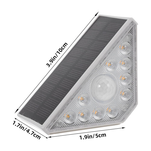 OUNONA Solar Triangle Step Lights 2 Pack 1