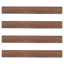 4Pcs Coffee Wood Strips Carbonized Small Craft Pieces for DIY