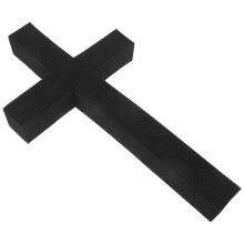 Black Cross Foam Insert for Fresh Flowers At Church and Cemetery