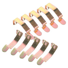 10Pièces Clips Métal Dorés Support Résistants Usure