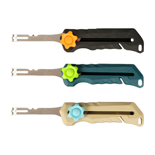Stainless Steel Squid Cutter with Adjustable Lock and-Blue 1