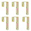 6Pcs Metal Rubberized J Hooks for Bunk Bed Ladder Secure 1