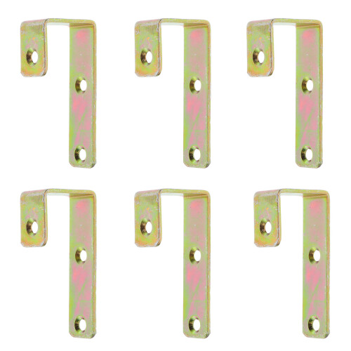 6Pcs Metal Rubberized J Hooks for Bunk Bed Ladder Secure