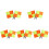 10Pcs Football Referee Flags Vibrant Colors Sweatproof Handle Flags 1