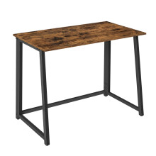 Klappbarer Computertisch im Loft-Stil, Metall, 80 x 40 x 75 cm