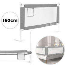 Bettsicherheitsgitter 160 cm mit verstellbarer Höhe und Tasche