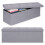 Aufbewahrungshocker mit gepolstertem Sitz, 111 x 38 cm, Hellgrau 1