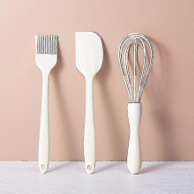 3 Pieces Set Basting Brushes Silicone Heat Resistant Pastry Brushes Spread Oil Butter Sauce Marinades for Bbq Grill Barbecue Baking Kitchen Cooking Bp