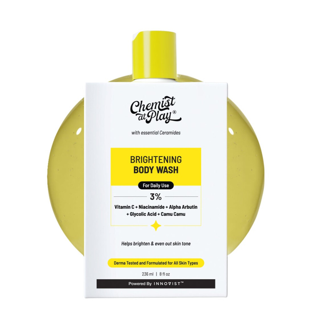 Chemist at Play Body Wash | Glowing Skin Vitamin C Bodywash |Evens out Skin Tone | Alpha Arbutin | 30X