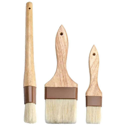 3pcs Silicone Basting Brushes for Pastry, BBQ, Grilling & Oil Application, 30x3x3cm Kitchen Baking Tools