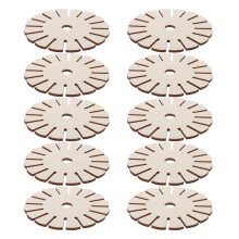 10Pièces Planche Tressage Bracelet Bois Kaki Pour