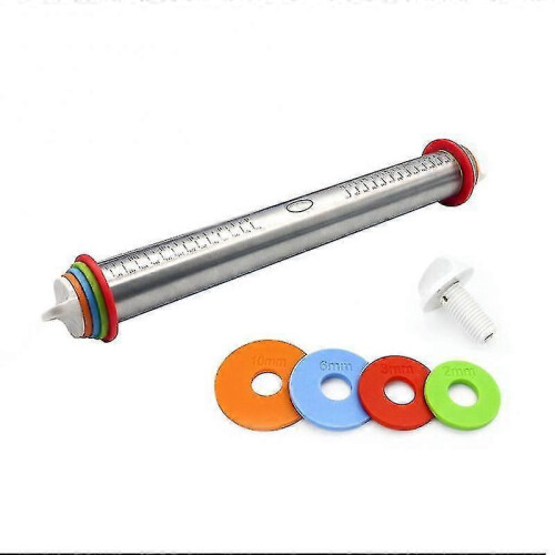 Length Adjustable Rolling Pin Stainless Steel Fondant 44cm Rolling Pin 1