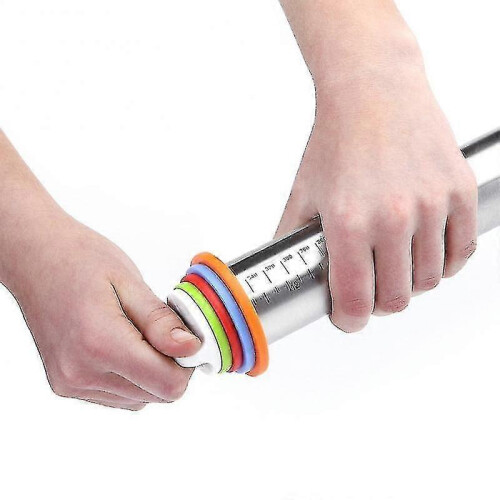 Length Adjustable Rolling Pin Stainless Steel Fondant 44cm Rolling Pin 2