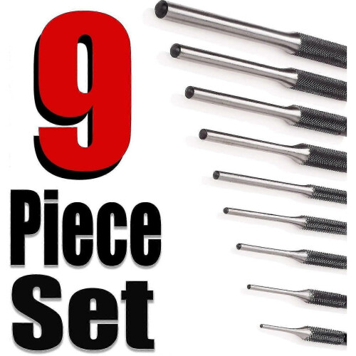 Roll Pin Punch Set 9 Pieces Roll Pin Starter Punch Set, Gunsmith Punch 1