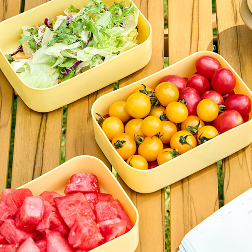 4pcs Effective Food Storage Boxes Having Tight Lids-Green 700 2