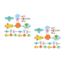 600Pièces Gommes Mini Astronautes Tpr Multicolores Enfants Récompenses