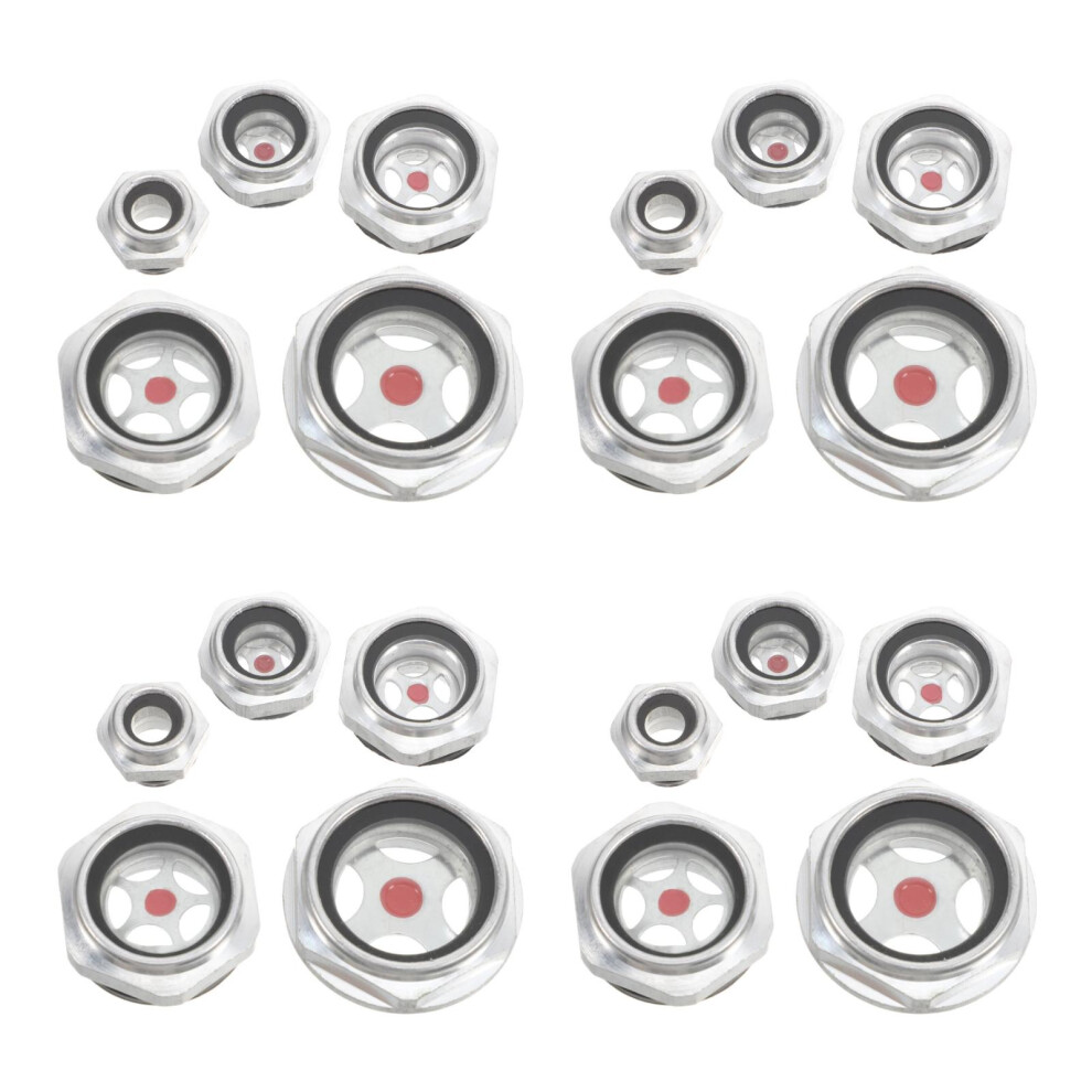 20Pcs Car Compressor Oil Level Gauge Glass With Aluminum Alloy Frame 3762004048972