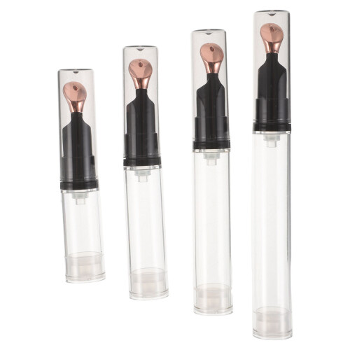 4Pièces Flacons Crème Yeux Airless Embout Massage Précis