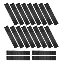 20Stk Verstellbare Schwarze Sport-Trauerarmbänder Polyester