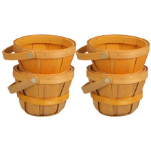 4Stk Handlicher Holzkorb Für Kinder Geschenke Und Party Deko
